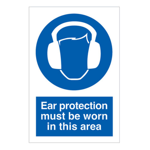 Ear Protection Must Be Worn In This Area Sign (30054V)